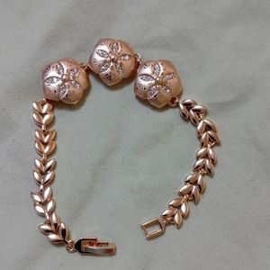 New sand dollar cz gold filled bracelet